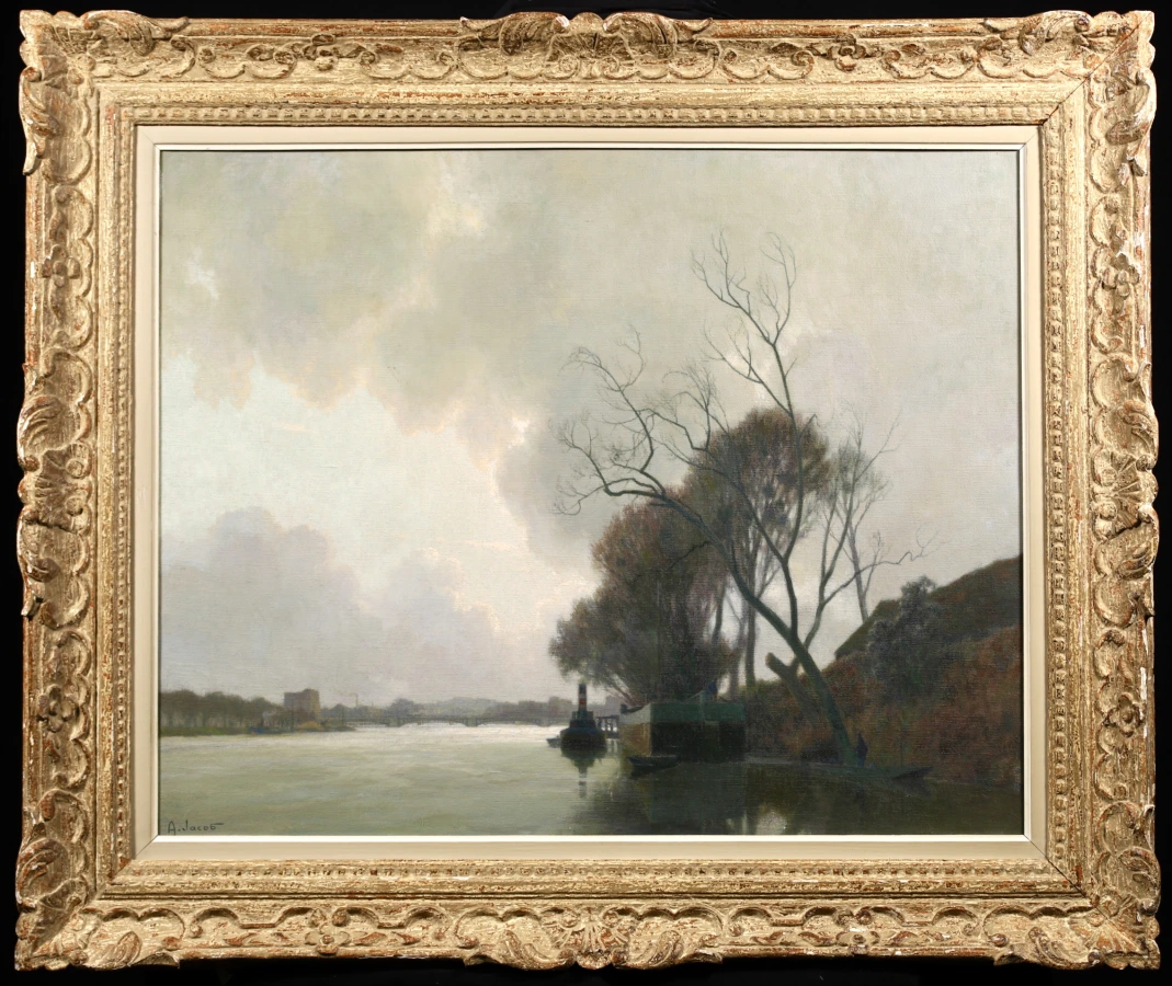 Nuages sur la Seine – Fevrier - Buy Fine Paintings Online