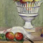 Pommes et raisins sur la table thumbnail