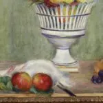 Pommes et raisins sur la table thumbnail