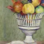 Pommes et raisins sur la table thumbnail