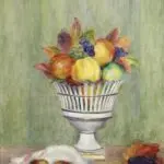Pommes et raisins sur la table thumbnail