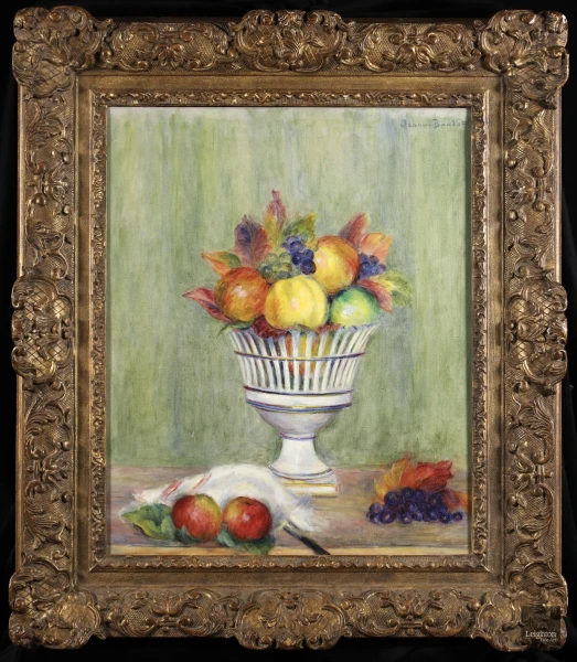 Pommes et raisins sur la table - Buy Fine Paintings Online
