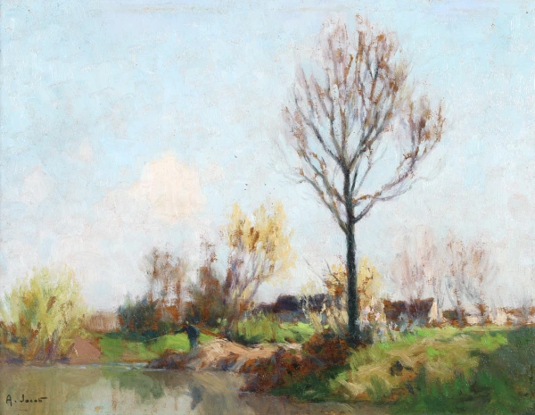 Fishing on the Seine - Buy Fine Paintings Online