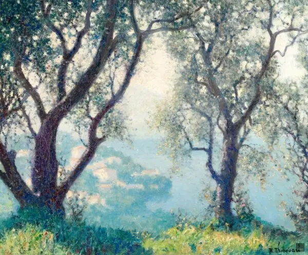 Arbres en fleurs – Baie de Villefranche - Buy Fine Paintings Online