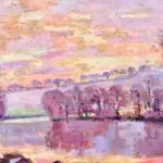 The Dam at Genetin on the River Creuse – Winter thumbnail