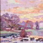 The Dam at Genetin on the River Creuse – Winter thumbnail