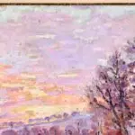 The Dam at Genetin on the River Creuse – Winter thumbnail