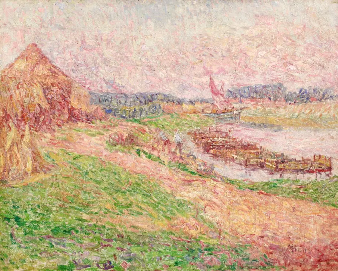 Loading Flax on the Barges - Buy Fine Paintings Online