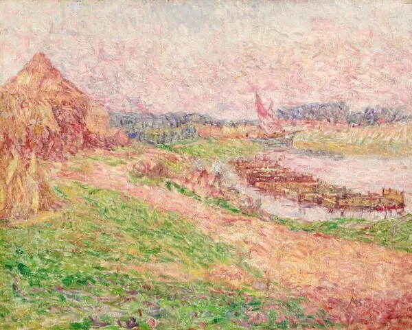 Loading Flax on the Barges - Buy Fine Paintings Online