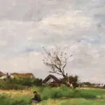 Fishing on a stream by the coast – Normandy thumbnail