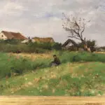 Fishing on a stream by the coast – Normandy thumbnail