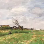 Fishing on a stream by the coast – Normandy thumbnail