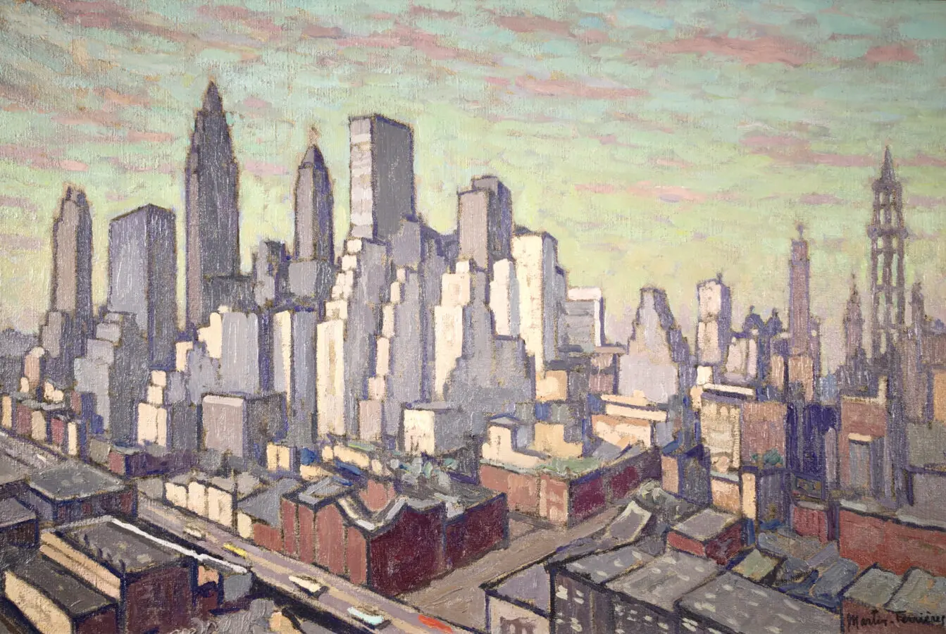 New York Skyline – December 1949 - Buy Fine Paintings Online