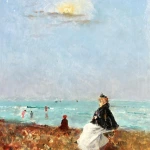 Coucher de soleil sur la plage thumbnail