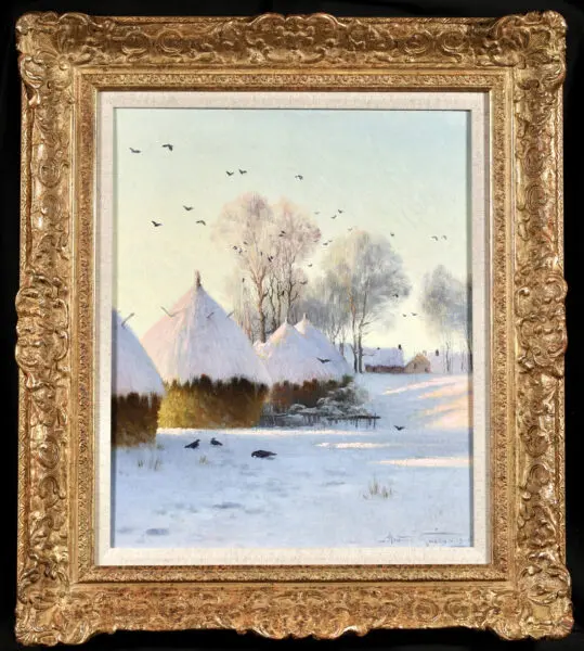 Matinée d’Hiver à Evergnicourt - Buy Fine Paintings Online