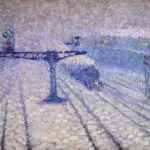 La Gare Montparnasse Sous La Neige thumbnail