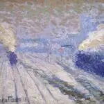 La Gare Montparnasse Sous La Neige thumbnail