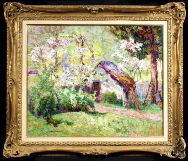 Chaumière sous-bois – Printemps - Buy Fine Paintings Online
