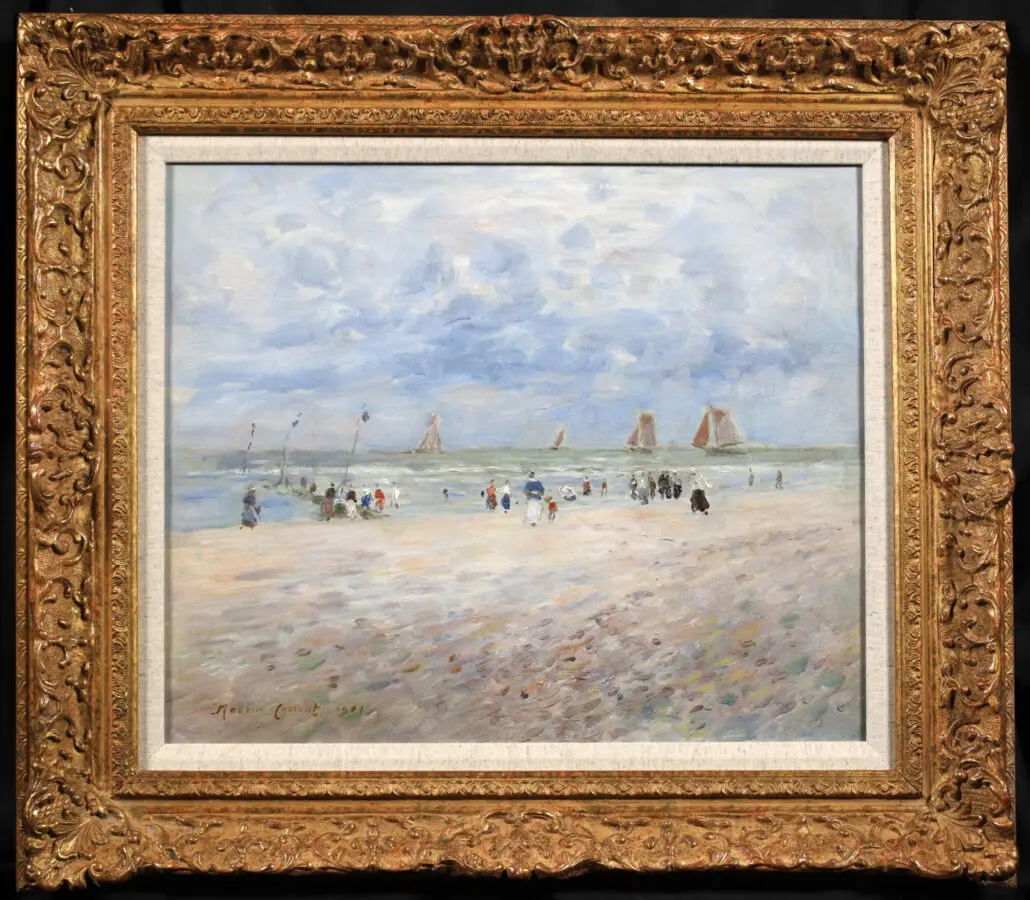 Figures on the beach – Trouville - Buy Fine Paintings Online