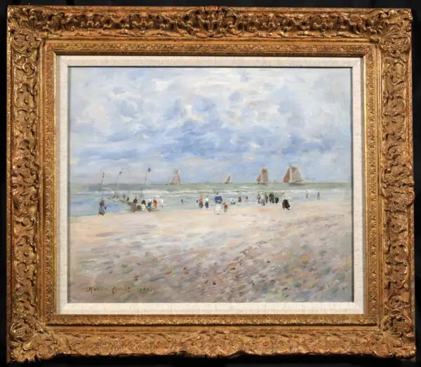 Figures on the beach – Trouville - Buy Fine Paintings Online