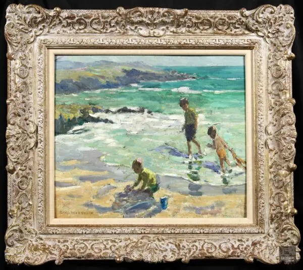 Playing on the beach - Buy Fine Paintings Online