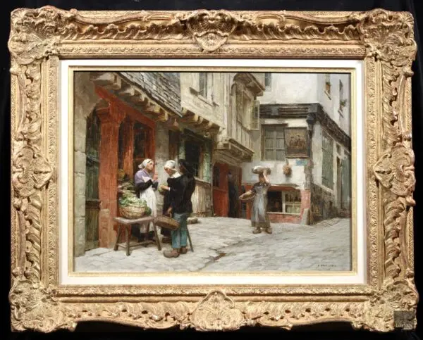 Marchande à Morlaix - Buy Fine Paintings Online