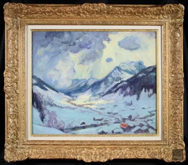 Sun breaking the clouds – Gstaad - Buy Fine Paintings Online