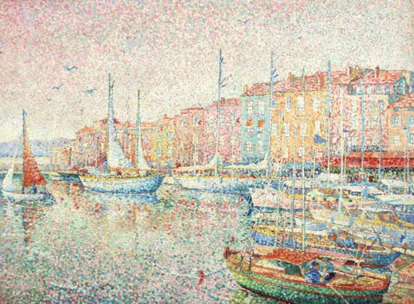 Saint Tropez au soleil couchant - Buy Fine Paintings Online