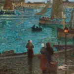 Douarnenez, retour des pêcheurs, à la nuit tombante thumbnail