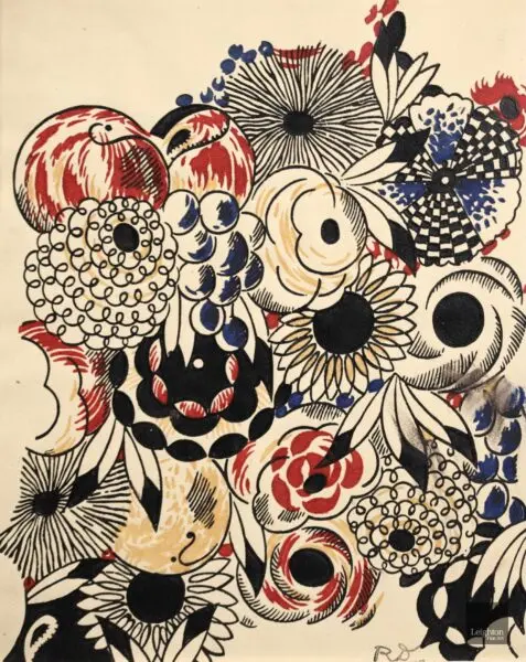 Floral design for a wallpaper - Buy Fine Paintings Online