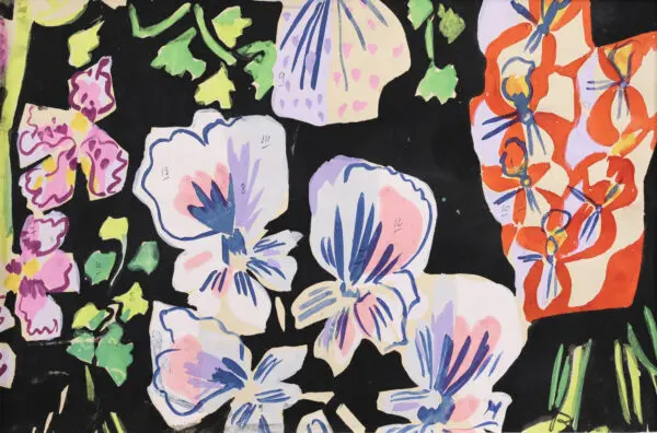 Floral design for a wallpaper - Buy Fine Paintings Online