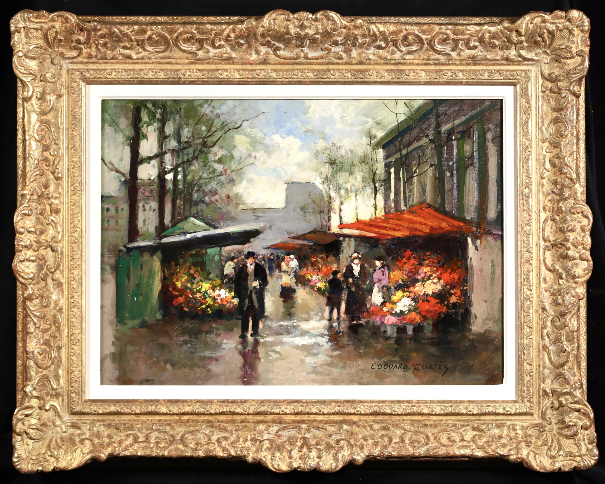 Buy Place de la Madeleine - Marche aux Fleurs Painting at Leighton