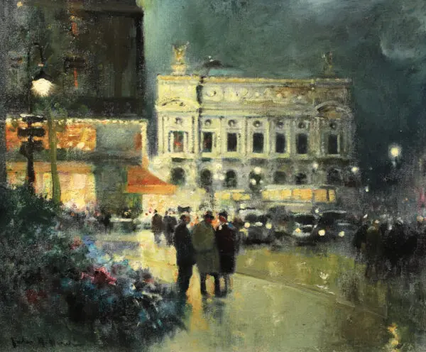 Evening – Place de L’Opera - Buy Fine Paintings Online