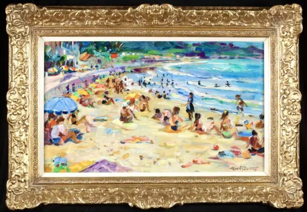 Sunbathing on the beach - Buy Fine Paintings Online