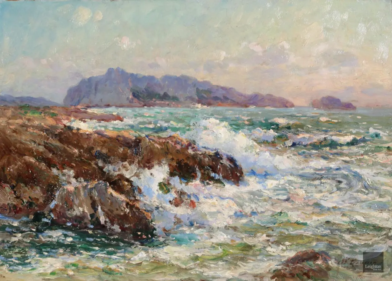 Waves breaking on the coast - Buy Fine Paintings Online