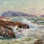 Waves breaking on the coast thumbnail