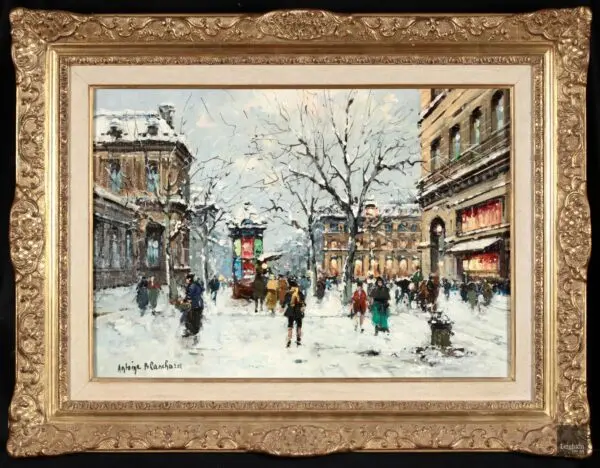 Place du Palais Royale – Winter - Buy Fine Paintings Online