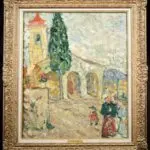 Cagnes sur Mer – Figures before the Chapelle Notre-Dame-de-Protection thumbnail