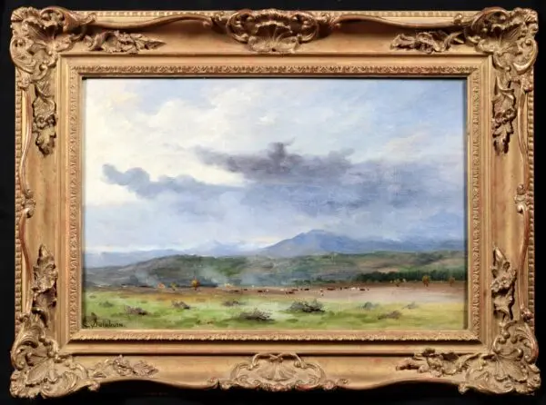 Burning Fields at San Bernardo  – Chile - Buy Fine Paintings Online