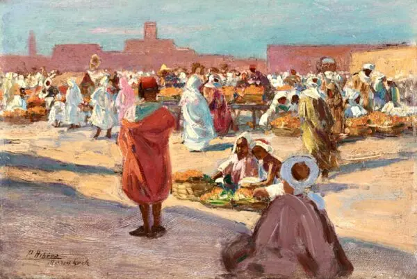 Jamaa el Fna Square – Marrakech - Buy Fine Paintings Online