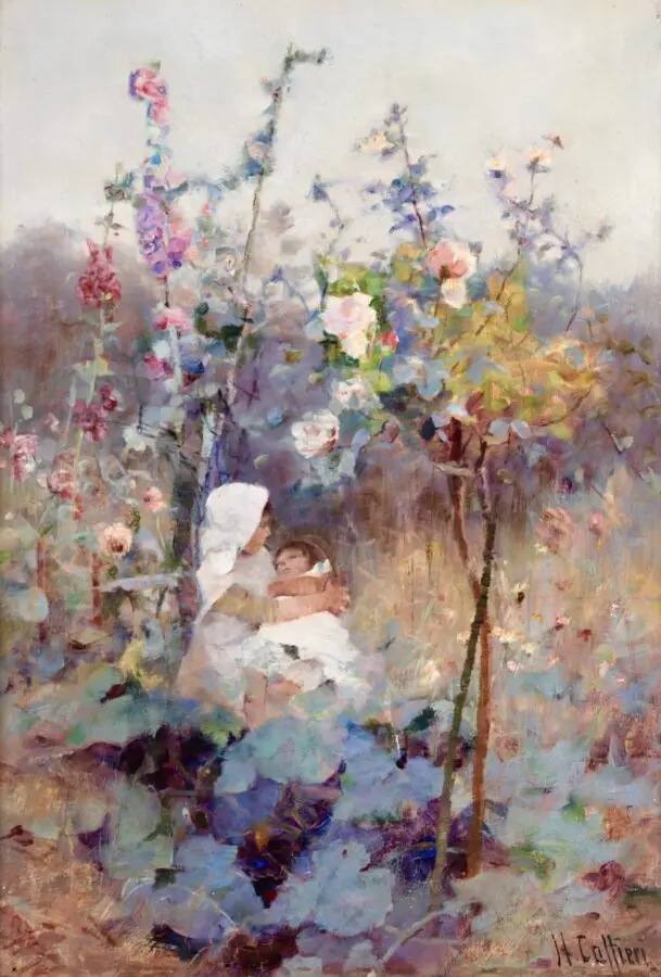 Under the Rose Tree - Buy Fine Paintings Online
