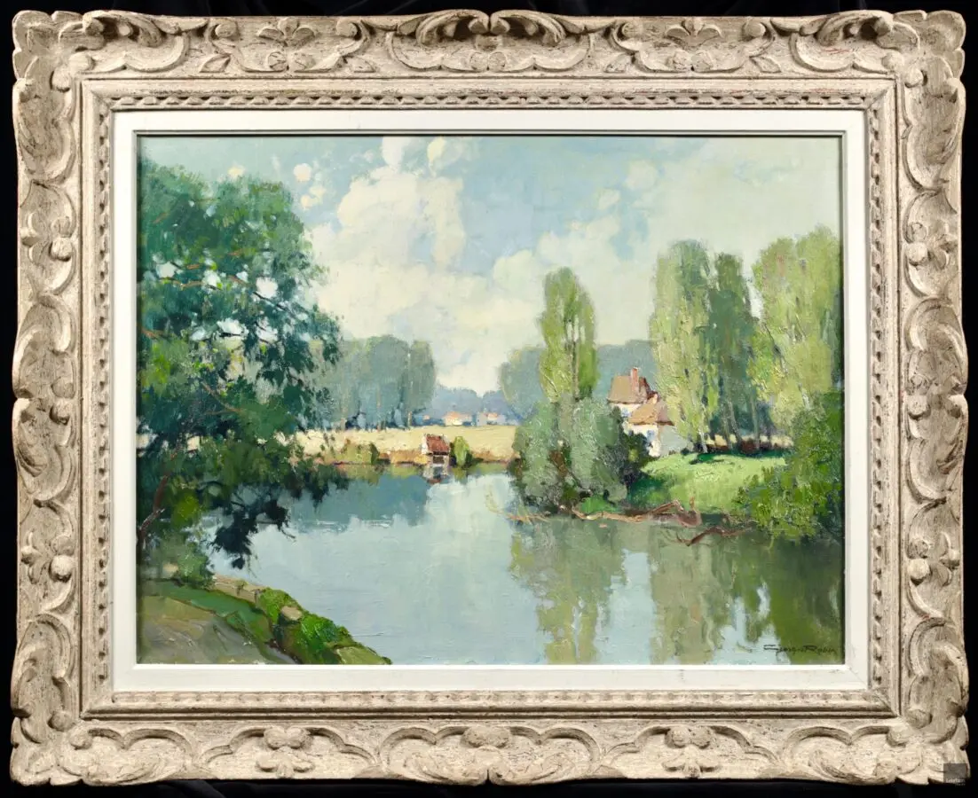 Sur la riviere pres de Montreuil-Bellay - Buy Fine Paintings Online