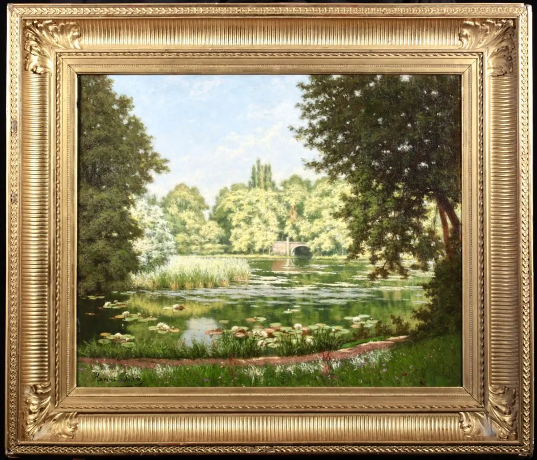 Villeneuve-l’Etang – Waterlilies on the Lake - Buy Fine Paintings Online