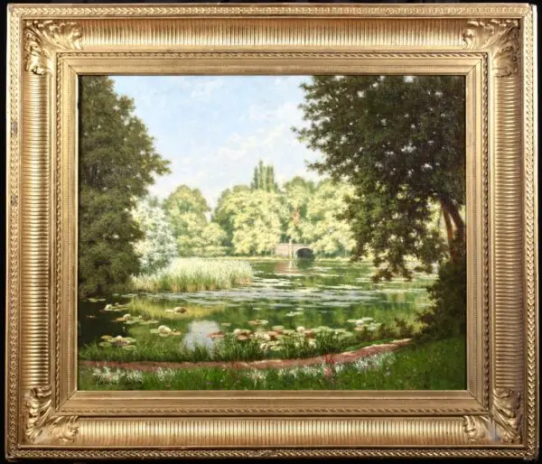 Villeneuve-l’Etang – Waterlilies on the Lake - Buy Fine Paintings Online