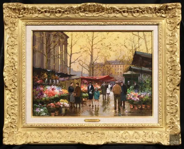 Marche Aux Fleurs – Place de la Madeleine – Apres Midi - Buy Fine Paintings Online