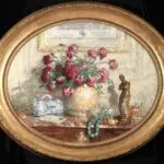 Vase d’oeillets sur la commode thumbnail