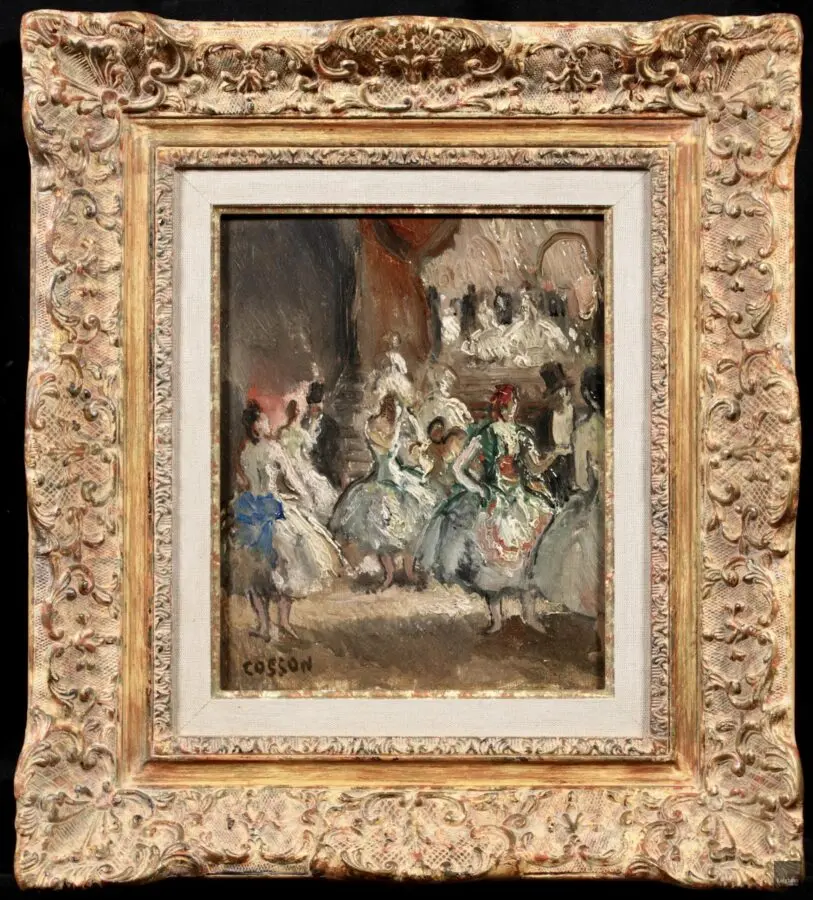 Danseurs dans un foyer - Buy Fine Paintings Online