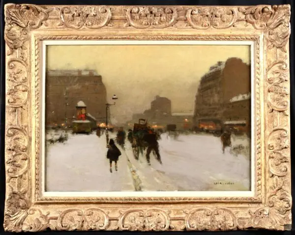 Coin De Grenelle – Hiver – Paris - Buy Fine Paintings Online
