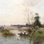 Fishing on a river thumbnail