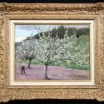 Paysan dans un verger au Printemps thumbnail